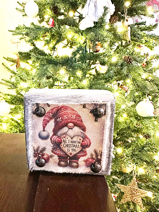 Canvas Print Wood Block