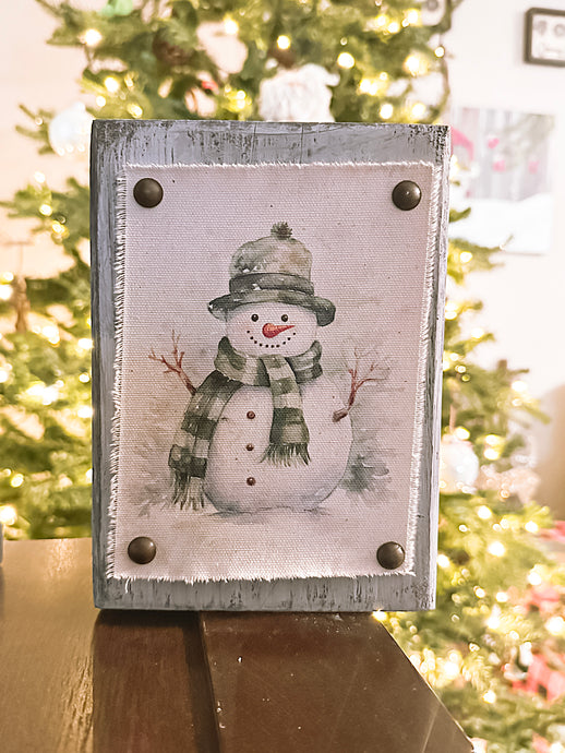 Canvas Print Wood Block