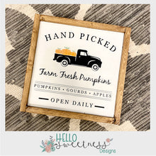 Hand picked pumpkins sign - Hello Sweetness Designs