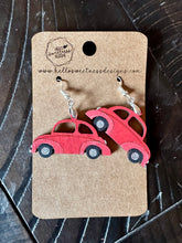 Love Bug Volkswagen Earrings Red