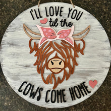 Highland Cow Round