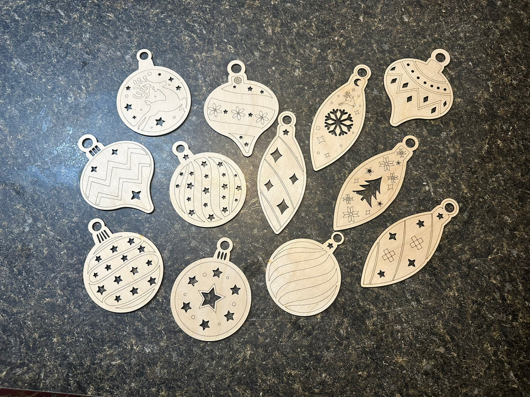 Wooden Ornament Blanks
