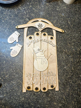 Snowman Sled Door Hanger DIY Or Painted