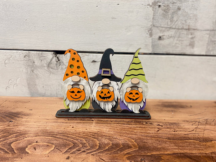 Trick or Treat Wood Gnomes