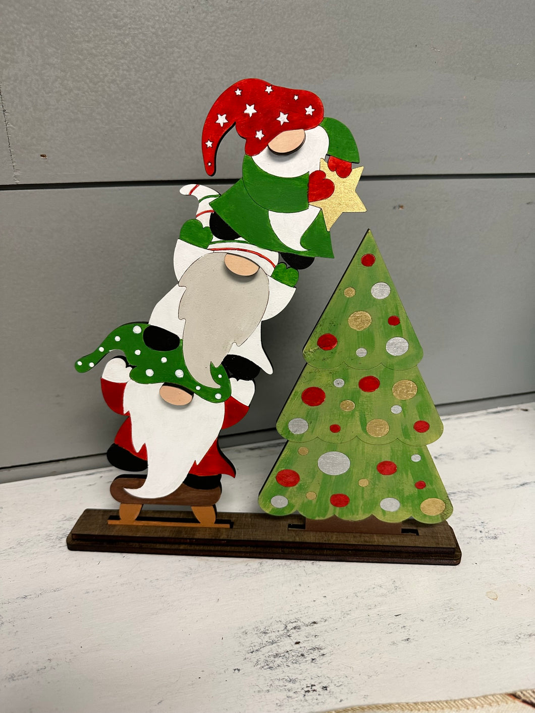 Christmas Tree Gnomes Green