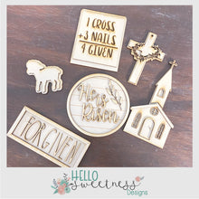 DIY Easter Faith Based Tiered Tray Set