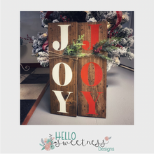 “Joy” Christmas sign