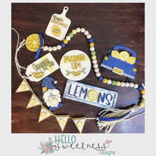 DIY Lemon Tiered Tray Set