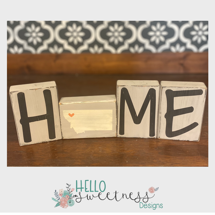 Home block set state montana - Hello Sweetness Designs