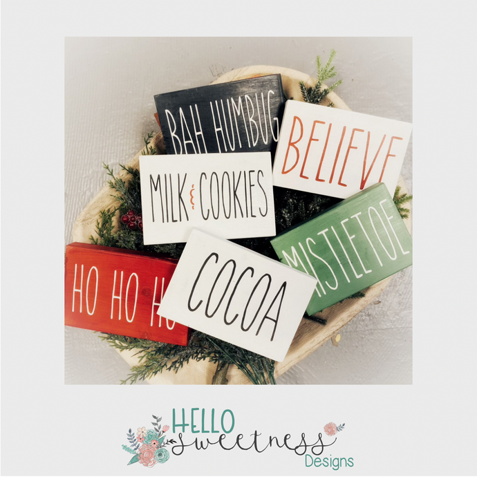 Shelf Sitter Holiday Blocks