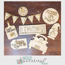 DIY Lemon Tiered Tray Set