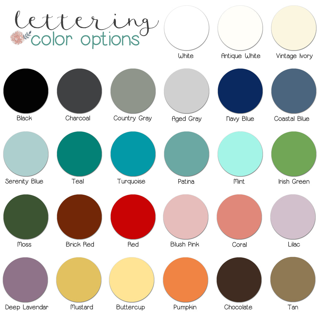 Color For Lettering Design lettering color options